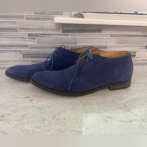 Men's Oliver Sweeney Blue Suede Shoes